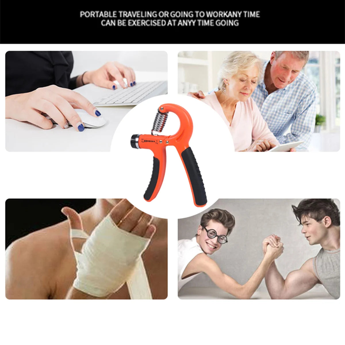 Fortalecedor de agarre ajustable Fitora